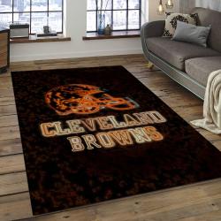 NFL Cleveland Browns Football Team Logo Rectangle Area Rug CLB50