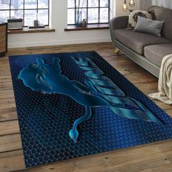 NFL Detroit Lions Football Team Logo Rectangle Area Rug DL03