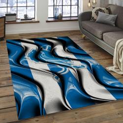 NFL Detroit Lions Football Team Logo Rectangle Area Rug DL06