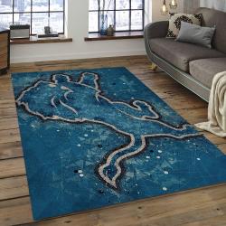 NFL Detroit Lions Football Team Logo Rectangle Area Rug DL11