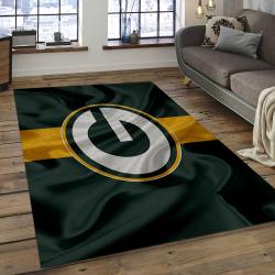 NFL Green Bay Packers Football Team Logo Rectangle Area Rug GBP11