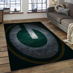 NFL Green Bay Packers Football Team Logo Rectangle Area Rug GBP14
