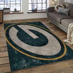 NFL Green Bay Packers Football Team Logo Rectangle Area Rug GBP25