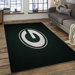 NFL Green Bay Packers Football Team Logo Rectangle Area Rug GBP29