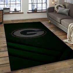 NFL Green Bay Packers Football Team Logo Rectangle Area Rug GBP35