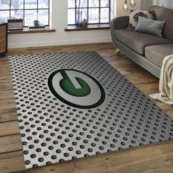 NFL Green Bay Packers Football Team Logo Rectangle Area Rug GBP38