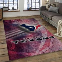NFL Houston Texans Football Team Logo Rectangle Area Rug HT02