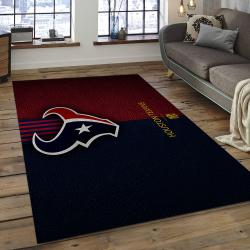 NFL Houston Texans Football Team Logo Rectangle Area Rug HT07