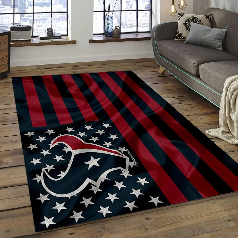 NFL Houston Texans Football Team Logo Rectangle Area Rug HT19