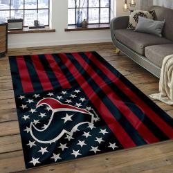 NFL Houston Texans Football Team Logo Rectangle Area Rug HT19