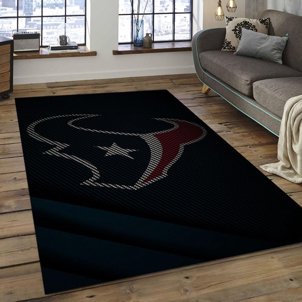 NFL Houston Texans Football Team Logo Rectangle Area Rug HT34