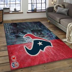 NFL Houston Texans Football Team Logo Rectangle Area Rug HT37