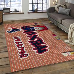 NFL Houston Texans Football Team Logo Rectangle Area Rug HT40