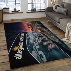 NFL Las Vegas Raiders Football Team Logo Rectangle Area Rug LVR06