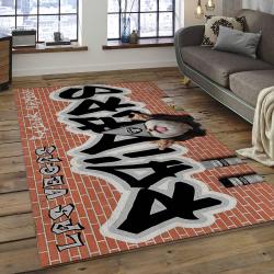 NFL Las Vegas Raiders Football Team Logo Rectangle Area Rug LVR11