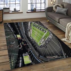 NFL Las Vegas Raiders Football Team Logo Rectangle Area Rug LVR12