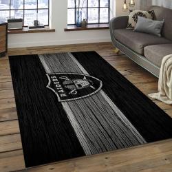 NFL Las Vegas Raiders Football Team Logo Rectangle Area Rug LVR35