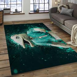 NFL Miami Dolphins Football Team Logo Rectangle Area Rug MMD14