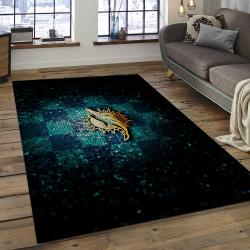 NFL Miami Dolphins Football Team Logo Rectangle Area Rug MMD31