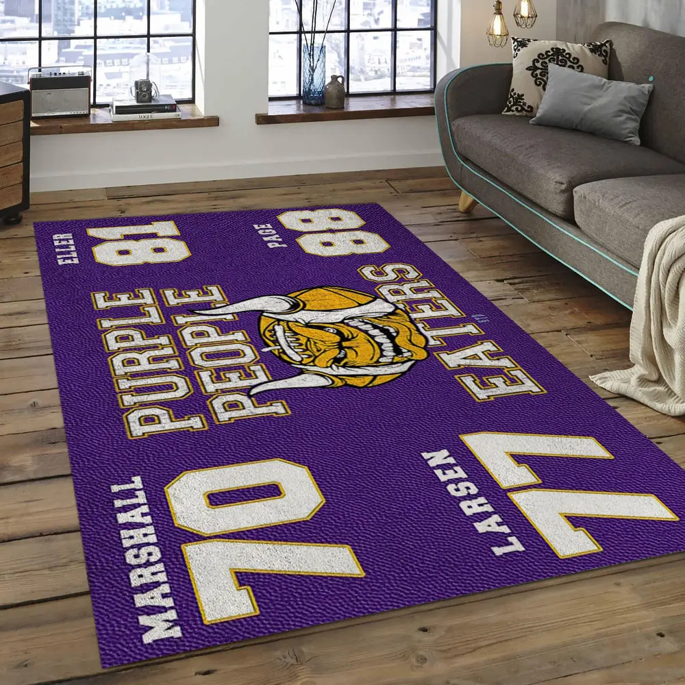 NFL Minnesota Vikings Football Team Logo Rectangle Area MV24