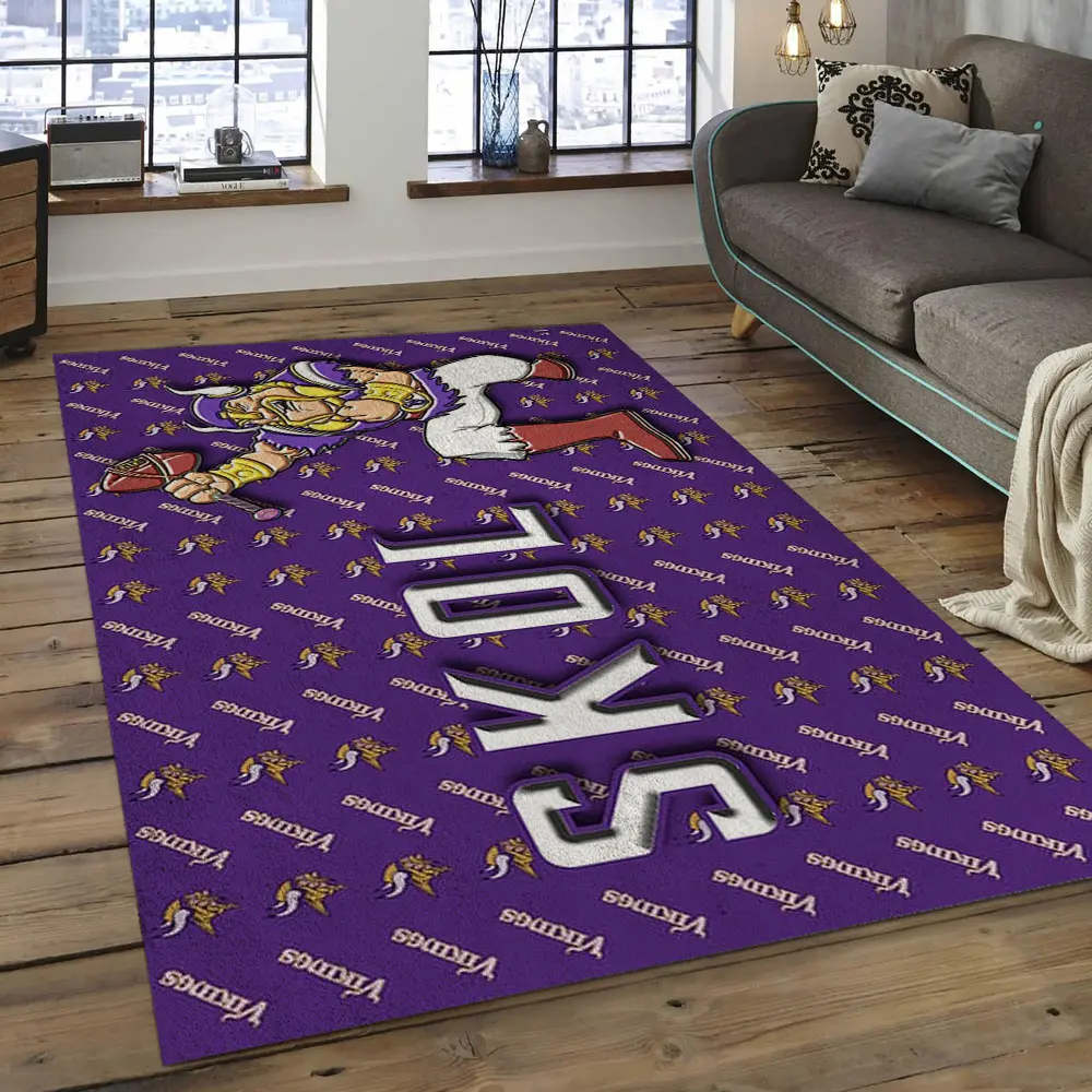 NFL Minnesota Vikings Football Team Logo Rectangle Area MV32