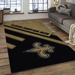 NFL New Orleans Saints Football Team Logo Rectangle Area Rug NOS07