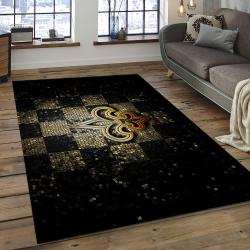 NFL New Orleans Saints Football Team Logo Rectangle Area Rug NOS12