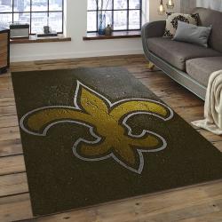 NFL New Orleans Saints Football Team Logo Rectangle Area Rug NOS14