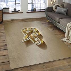 NFL New Orleans Saints Football Team Logo Rectangle Area Rug NOS19