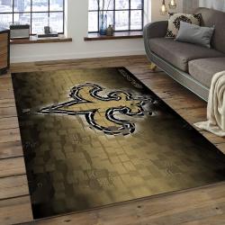 NFL New Orleans Saints Football Team Logo Rectangle Area Rug NOS30