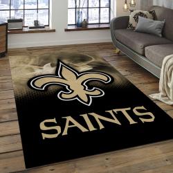 NFL New Orleans Saints Football Team Logo Rectangle Area Rug NOS52