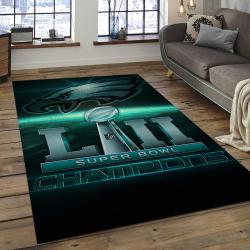 NFL Philadelphia Eagles Football Team Logo Rectangle Area Rug PE08