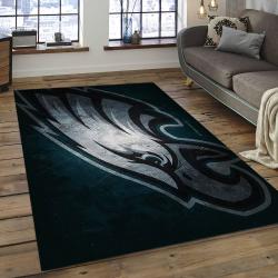 NFL Philadelphia Eagles Football Team Logo Rectangle Area Rug PE10