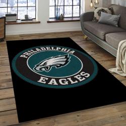 NFL Philadelphia Eagles Football Team Logo Rectangle Area Rug PE14