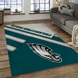NFL Philadelphia Eagles Football Team Logo Rectangle Area Rug PE15
