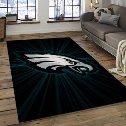 NFL Philadelphia Eagles Football Team Logo Rectangle Area Rug PE19