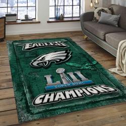 NFL Philadelphia Eagles Football Team Logo Rectangle Area Rug PE33