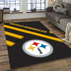 NFL Pittsburgh Steelers Inspiring Football Team Logo Area Rug PSF18