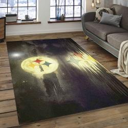 NFL Pittsburgh Steelers Majestic Football Team Logo Area Rug PSF13