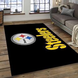 NFL Pittsburgh Steelers Passionate Football Team Logo Area Rug PSF14