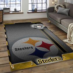 NFL Pittsburgh Steelers Strong Football Team Logo Area Rug PSF21
