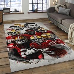 NFL San Francisco 49ers Football Team Logo Rectangle Area SFS04