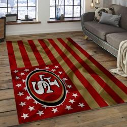 NFL San Francisco 49ers Football Team Logo Rectangle Area SFS13