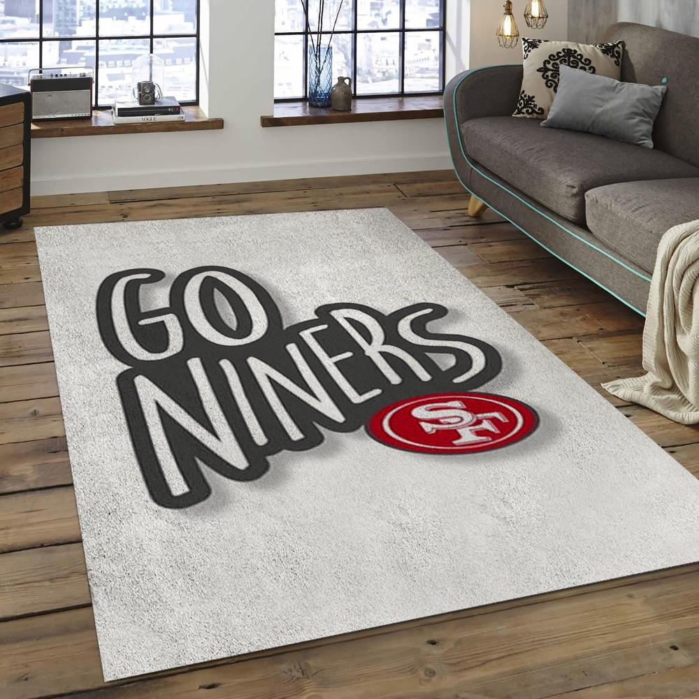 NFL San Francisco 49ers Football Team Logo Rectangle Area SFS15