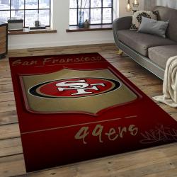 NFL San Francisco 49ers Football Team Logo Rectangle Area SFS16