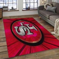 NFL San Francisco 49ers Football Team Logo Rectangle Area SFS32