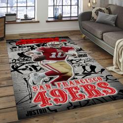 NFL San Francisco 49ers Football Team Logo Rectangle Area SFS34