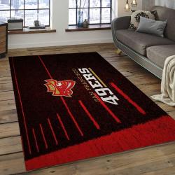 NFL San Francisco 49ers Football Team Logo Rectangle Area SFS44
