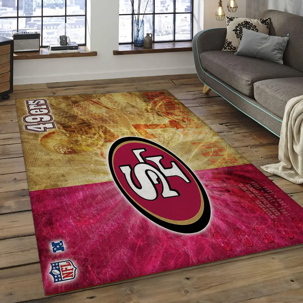 NFL San Francisco 49ers Football Team Logo Rectangle Area SFS45