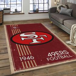 NFL San Francisco 49ers Football Team Logo Rectangle Area SFS46